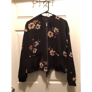 Who What Wear Floral Bomber Jacket